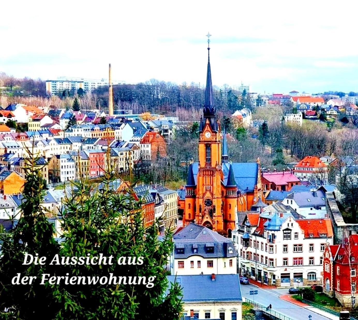 Ferienwohnung "Blick Mylau" - Naehe Freizeitpark Plohn & Weltgroesster Ziegelsteinbruecke Райхенбах-им-Фогтланд Екстериор снимка