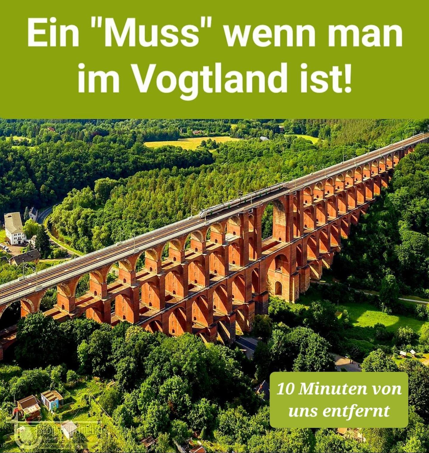 Ferienwohnung "Blick Mylau" - Naehe Freizeitpark Plohn & Weltgroesster Ziegelsteinbruecke Райхенбах-им-Фогтланд Екстериор снимка