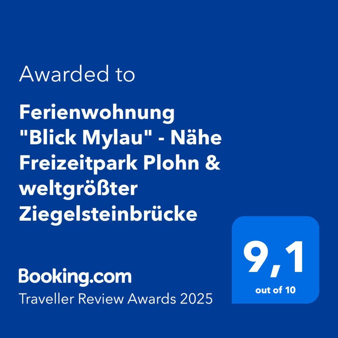 Ferienwohnung "Blick Mylau" - Naehe Freizeitpark Plohn & Weltgroesster Ziegelsteinbruecke Райхенбах-им-Фогтланд Екстериор снимка